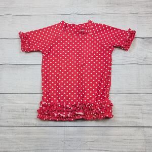 5 Ruffle Butts Polka Dot Rash Guard